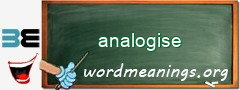 WordMeaning blackboard for analogise